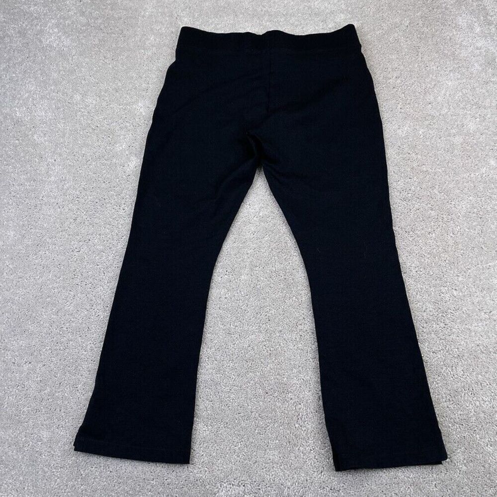 American Giant Pants Womens 8 Black No BS Ponte Kick Flare Crop Pull On‎ Stretch - Picture 11 of 12